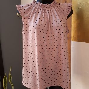 Pink sleeveless shirt